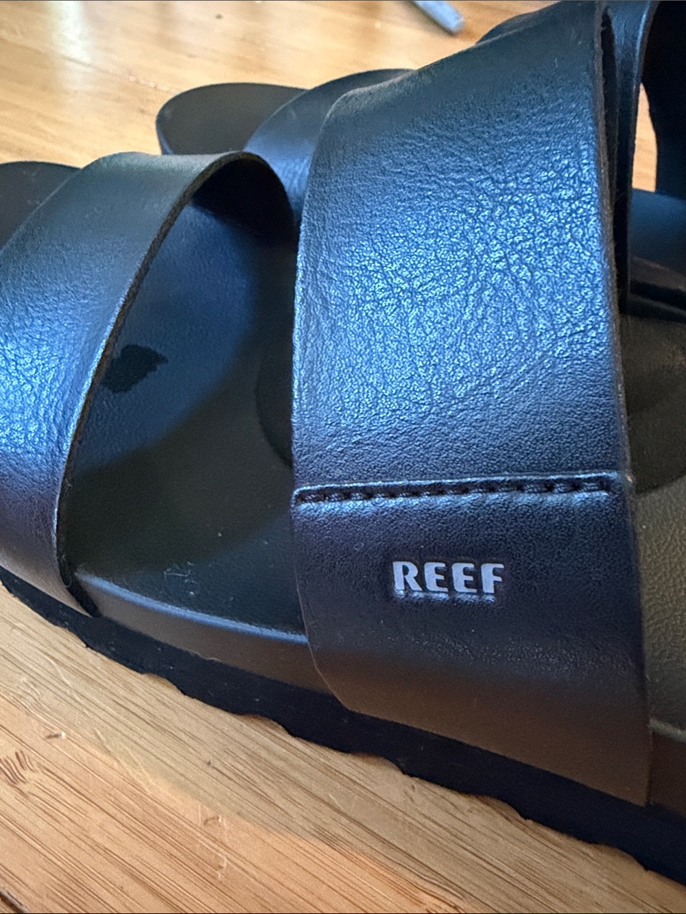 Reef Black Double-Strap Slide Sandals - Picture 3 of 9
